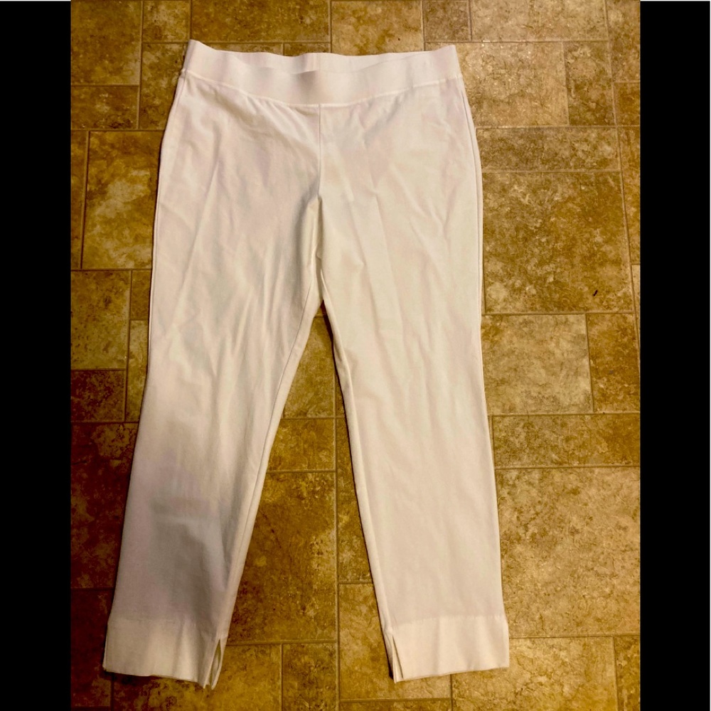 Eileen Fisher washable stretch slim cropped pants